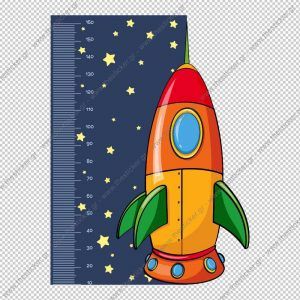 Παιδικός υψομετρητής "Διαστημόπλοιο & Αστέρια"