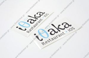 Διάφανο διαφημιστικό αυτοκόλλητο βινυλίου